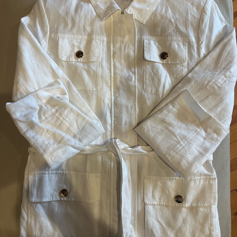 Draper James Linen Field Jacket - Picture 6 of 7